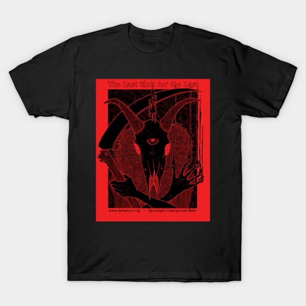 Red Goat Skull The Last Exit... T-Shirt by TheLastExit